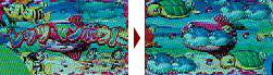 6図柄のテンパイから赤色マンボウが出現し「マンボウル予告」が発生。次回転で2・3図柄のWラインになり大当たり。