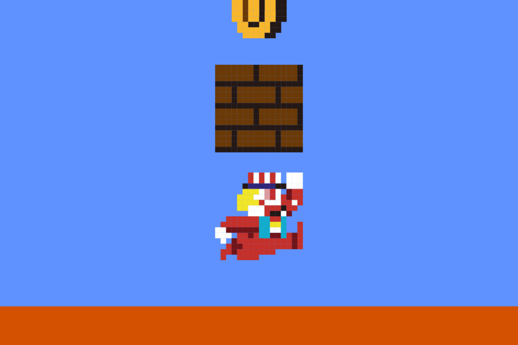 波を変えるために下からレバーを叩く